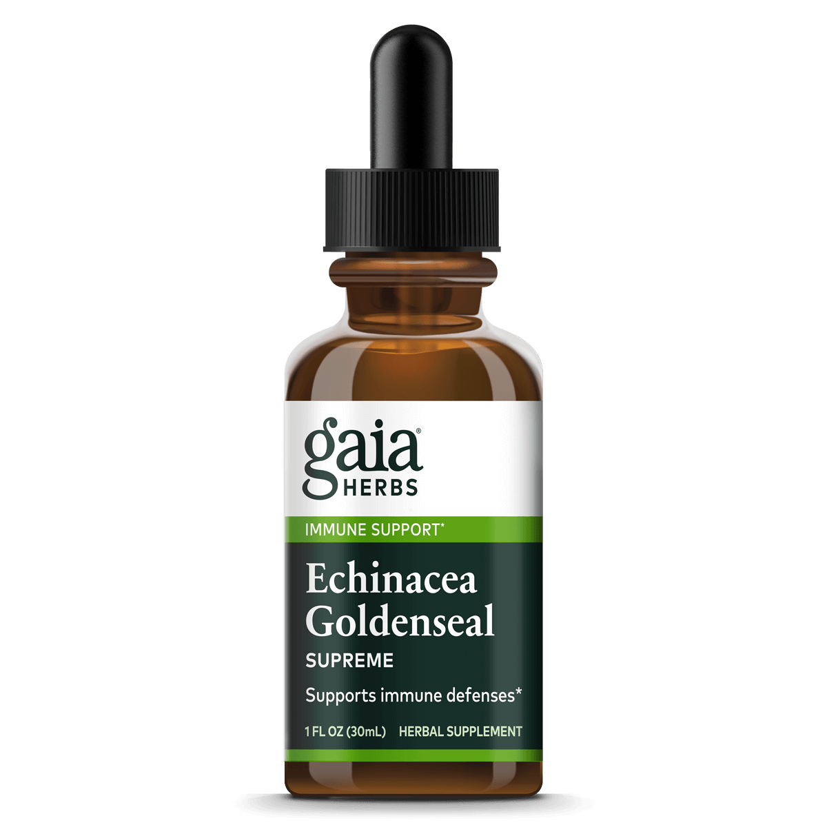 Gaia Herbs Echinacea Goldenseal Supreme for Immune Support || 1 oz