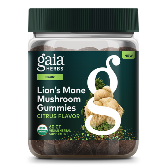 Gaia Herbs Lion's Mane Mushroom Gummies || 60 ct